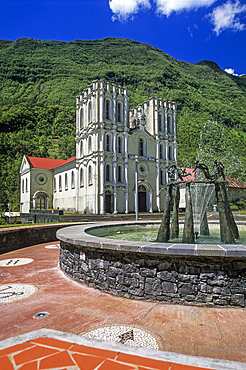 Chuch at Salazie, Reunion island, Overseas departement of France, Indian Ocean