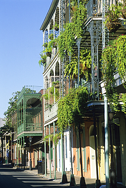 Chartres Street, French Quarter neighborhood, New Orleans, Louisiana, United States of America, Americas