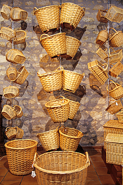 Basketwork shop, Villaines-les-Rochers, Indre-et-Loire department, Centre region, France, Europe