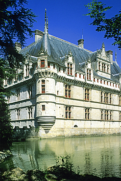 Chateau d'Azay-le-Rideau, Indre-et-Loire department, Centre region, France, Europe