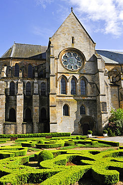 Church adjoining the abbey of Mouzon,Ardennes department,Champagne-Ardenne region of northeasthern France,Europe