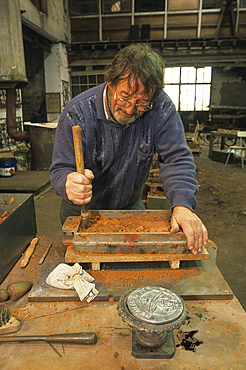 Artistic foundry at Osne-le-Val,Haute-Marne department, Champagne-Ardenne region, France, Europe