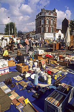 Flea Market,Lille,Nord department,Nord-Pas-de-Calais region,France,Europe