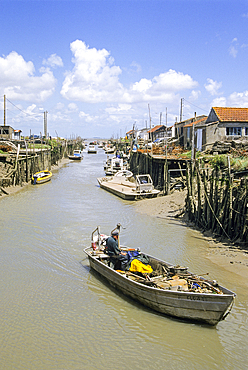 Oleron island,Bay of Biscay, tideway on Oleron Island,Charente-Maritime department,Poitou-Charentes region, France,Europe