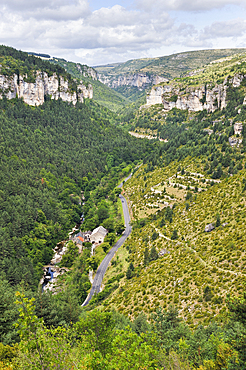 The Jonte Gorges,Lozere departement,Languedoc-Roussillon region,,Occitanie,France,Europe