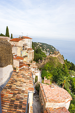 Old perched village of Roquebrune-Cap-Martin, Alpes-Maritimes department,Provence-Alpes-Cote d'Azur region,southeast of France,Europe.