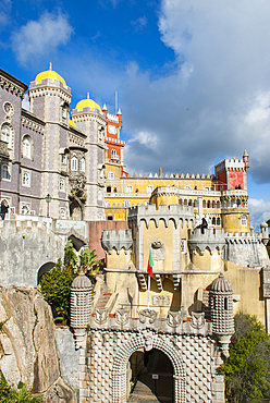Pena National Palace, Sintra, near Lisbon, UNESCO World Heritage Site, Portugal, Europe
