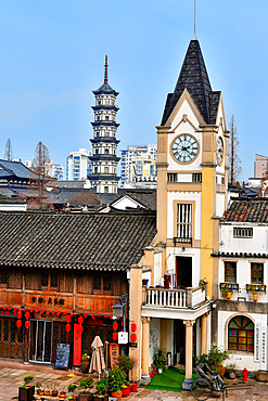 ShuiTingMen, the old town of Quzhou City, Zhejiang Province, China.