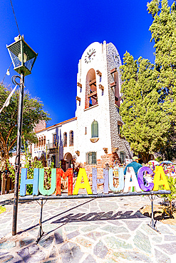 Spanish and Moorish style town hall, Plaza Gomez, Humahuaca, Jujuy province, Argentina