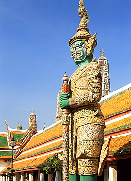 Guardian statue, Grand Palace, Bangkok, Thailand, Southeast Asia, Asia