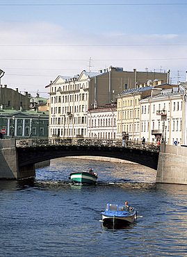 The Moika River, St. Petersburg, Russia, Europe