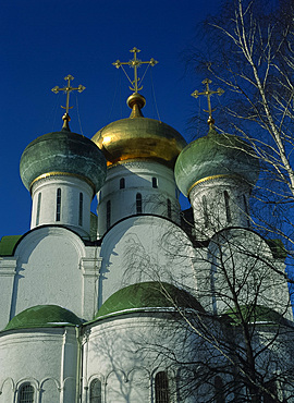 Novodevichy Convent, Smolensk Cathedral, UNESCO World Heritage Site, Moscow, Russia, Europe