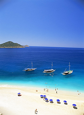 Kaputas, beach near Kalkan, south coast, Turkey, Anatolia, Asia Minor, Eurasia