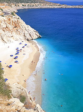 Kaputas beach near Kalkan, south coast, Anatolia, Turkey, Asia Minor, Asia