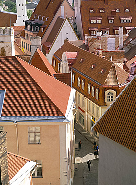 Rooftops, Tallinn, Estonia, Baltic States, Europe