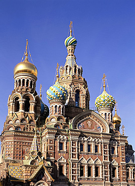 The Christian Church on Spilled Blood (Church of the Resurrection of Christ), St. Petersburg, Russia, Europe