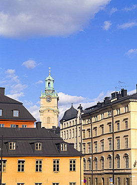 Old buildings in Gamla Stan, Stockholm's old town, Stockholm, Sweden, Scandinavia, Europe