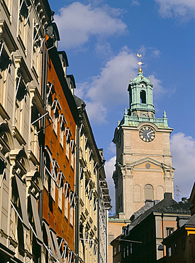 Old buildings in Gamla Stan, Stockholm's old town, Stockholm, Sweden, Scandinavia, Europe