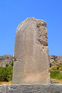 Obelisk, Xanthos, UNESCO World Heritage Site, Anatolia, Turkey, Asia Minor, Asia