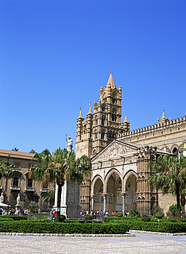 The cathedral, Palermo, Sicily, Italy, Europe