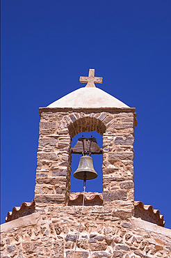 The small stone Byzantine Church of Agios Nikolaos in the grounds of the Minos Palace Hotel near the town of Agios Nikolaos, Crete, Greek Islands, Greece, Europe