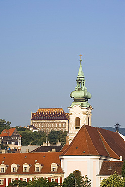 Churches on the Buda side, Budapest, Hungary, Europe