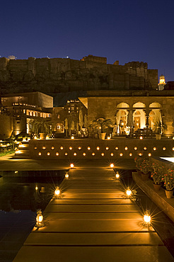 The Raas Hotel below the Mehrangarh Fort, Jodhpur, Rajasthan, India, Asia