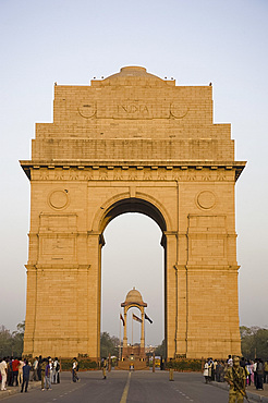 India Gate at the eastern end of Rajpath, New Delhi, India, Asia