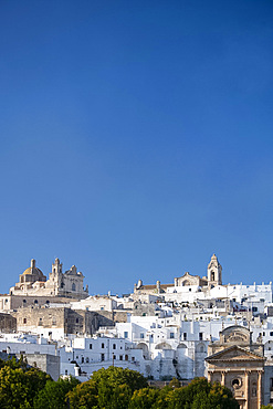 The medieval white city of Ostuni, Puglia, Italy, Europe