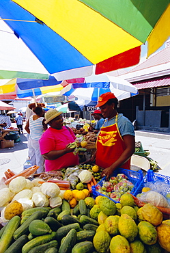 Market in the capital city of Castries, St. Lucia, Windward Islands, West Indies, Caribbean, Central America