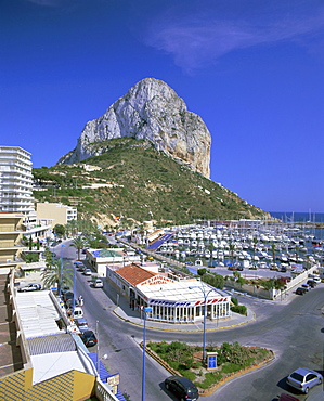 Elevated view, Calpe, Costa Blanca, Valencia, Spain, Europe