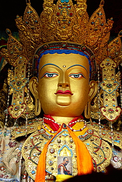 Buddha Statue, Xiaozhao Temple, Lhasa, Tibet *** Local Caption ***