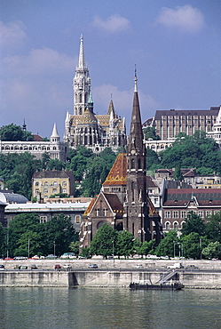 St. Matthis Church and city, Budapest, Hungary, Europe