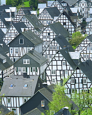 Timbered houses in Freudenburg, Westfalen, Germany, Europe
