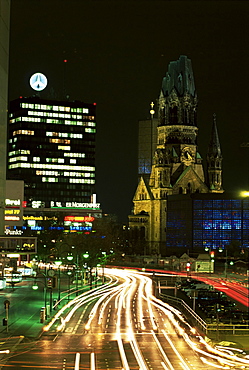 Kurfurstendam and Kaiser Wilhelm Memorial Church, Berlin, Germany, Europe