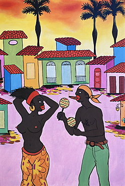 Cuban painting, Havana, Cuba, West Indies, Central America