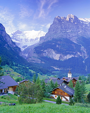 Grindelwald and the north face of the Eiger, Jungfrau region, Switzerland