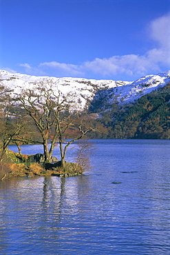 Loch Lomond in winter, Argyll and Bute, Strathclyde, Scotland, UK, Europe