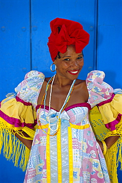 Cuban woman in La Habana Vieja, Havana, Cuba