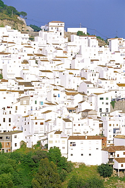 Casares, typical white town in Andalucia, Spain