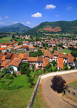 Town in the Pays Basque, Pyrenees Atlantiques, Aquitaine, France