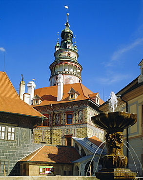 Castle, Cesky Krumlov, South Bohemia, Czech Republic, Europe