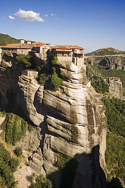 Varlaam and Roussanou monasteries, Meteora, UNESCO World Heritage Site, Thessaly, Greece, Europe