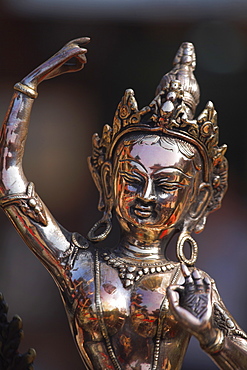 Bronze statue, Durbar Square, Patan, Bagmati, Nepal, Asia