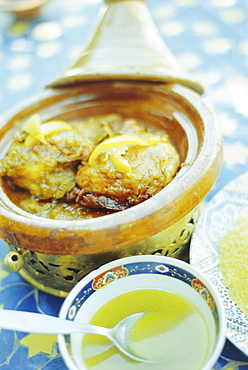 Chichen Tagine, traditional food, Marrakech, Morocco, North Africa