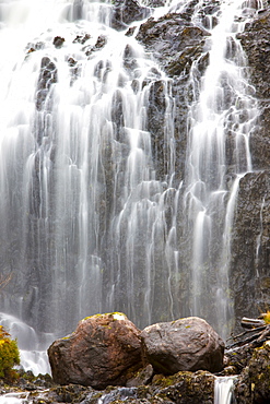 Flowerdale Falls, a waterfall near the village of Gairloch, Torridon, Scotland, United Kingdom, Europe