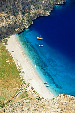 Secluded bay, Olu Deniz, Anatolia, Turkey, Asia Minor, Asia