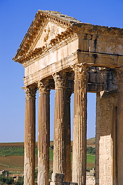 The Capitol, Dougga (Roman ruins), Tunisia, North Africa