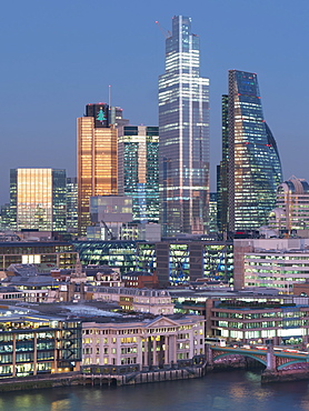 City of London, Square Mile, image shows completed 22 Bishopsgate tower, London, England, United Kingdom, Europe