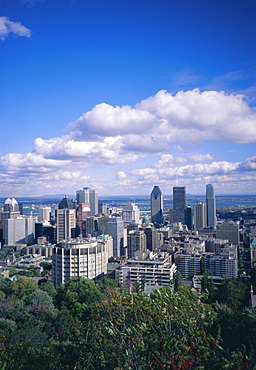 City skyline, Montreal, Quebec. Canada, North America